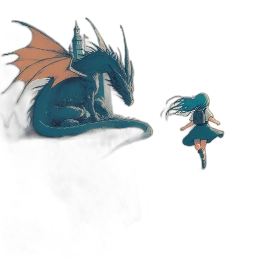 dragon, creature, fantasy art, concept art transparent PNG cut-out