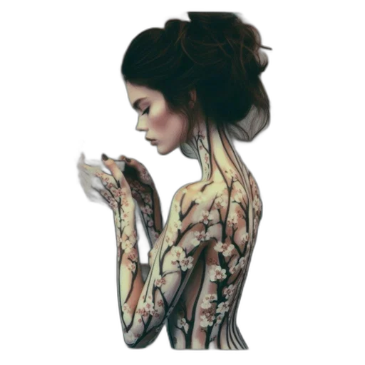 dress, jewelry, robot, fantasy art transparent PNG cut-out