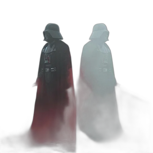 mask, jacket, weapon, staff transparent PNG cut-out