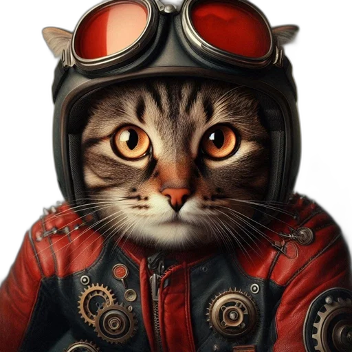 jacket, animal, mask, robot transparent PNG cut-out