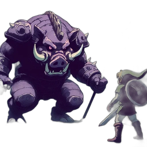 creature, concept art, fantasy art, pixel art transparent PNG cut-out