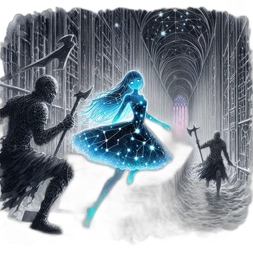 dress, sword, fantasy art, concept art transparent PNG cut-out