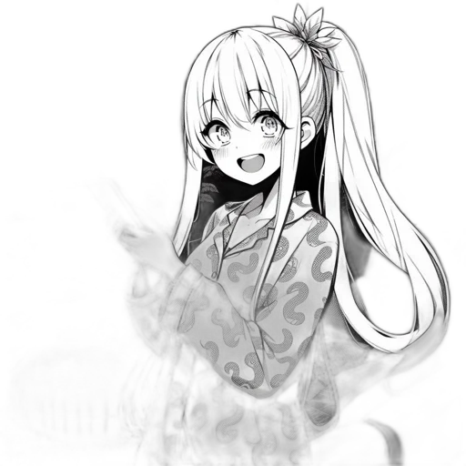dragon, staff, dress, mask transparent PNG cut-out