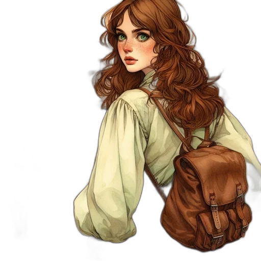 jacket, dress, fantasy art, concept art transparent PNG cut-out