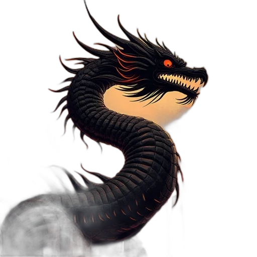dragon, creature, animal, staff transparent PNG cut-out