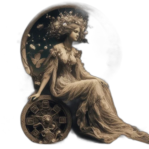 jewelry, dress, fantasy art, concept art transparent PNG cut-out