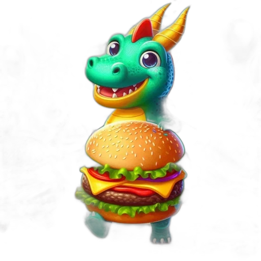 dragon, food, animal, creature transparent PNG cut-out