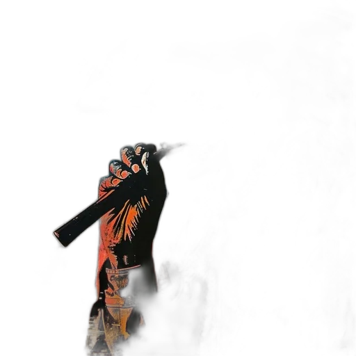 dragon, staff, animal, weapon transparent PNG cut-out