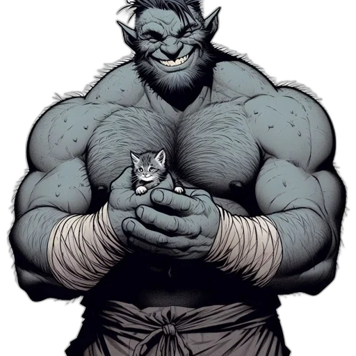 animal, comic book art, concept art, fantasy art transparent PNG cut-out