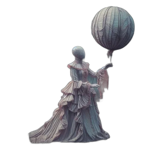 umbrella, dress, staff, weapon transparent PNG cut-out