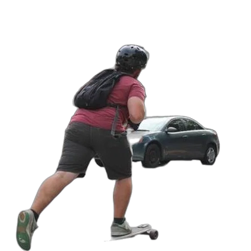 car, shoes, weapon, person transparent PNG cut-out