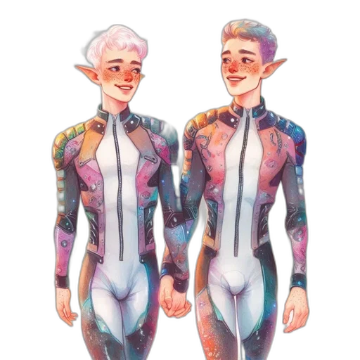 concept art, fantasy art, watercolor, pixel art transparent PNG cut-out