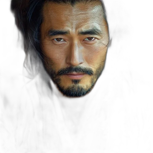 face, hair, dragon, mask transparent PNG cut-out