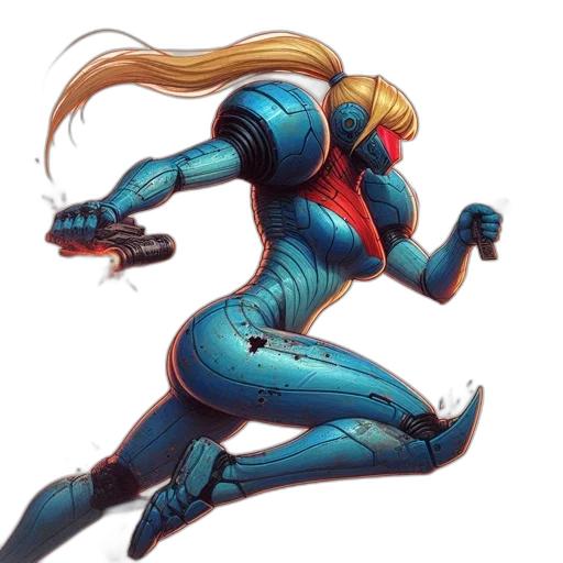 robot, concept art, comic book art, cyberpunk transparent PNG cut-out