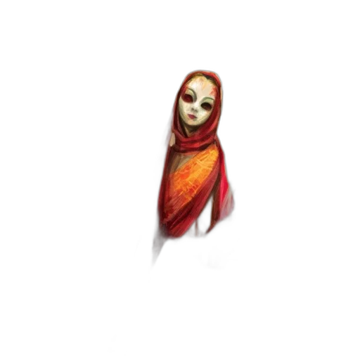 mask, face, creature, staff transparent PNG cut-out
