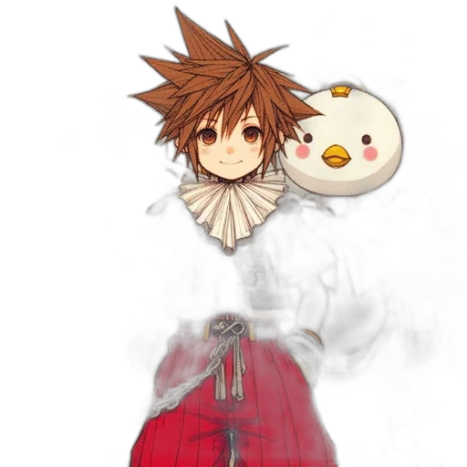 dress, mask, weapon, pixel art transparent PNG cut-out