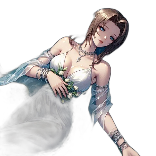 dress, staff, jewelry, sword transparent PNG cut-out