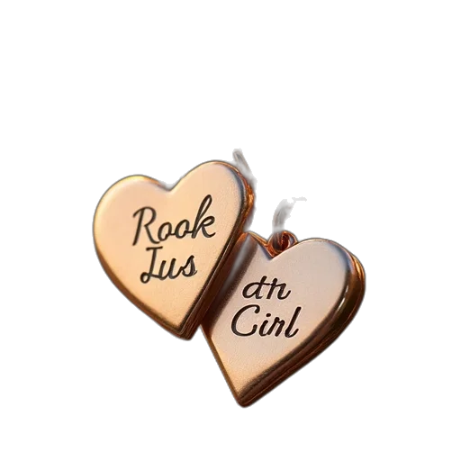 jewelry, personalized, two, names transparent PNG cut-out