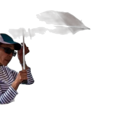umbrella, hat, staff, weapon transparent PNG cut-out