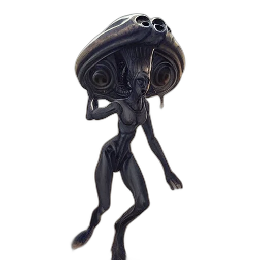 creature, mask, robot, staff transparent PNG cut-out