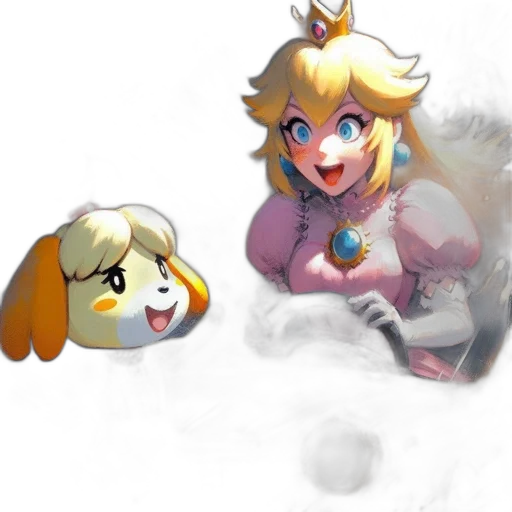 crown, animal, staff, weapon transparent PNG cut-out