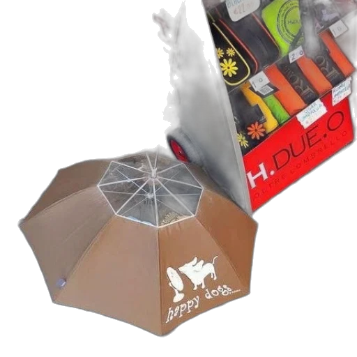 umbrella, weapon, brown, white transparent PNG cut-out
