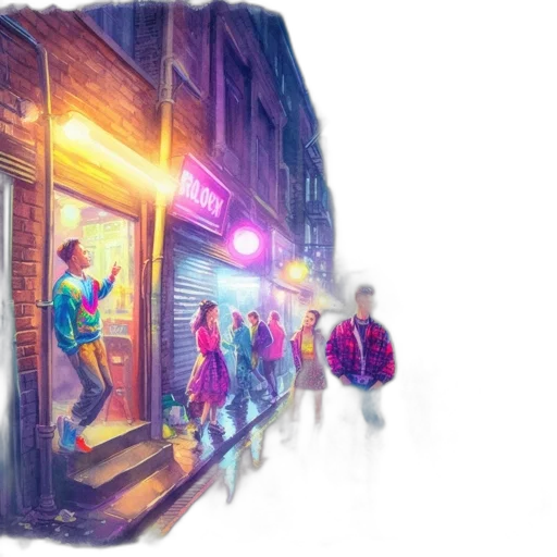 jacket, umbrella, concept art, photorealistic transparent PNG cut-out