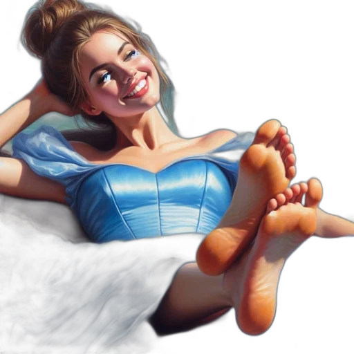 shoes, dress, photorealistic, oil painting transparent PNG cut-out