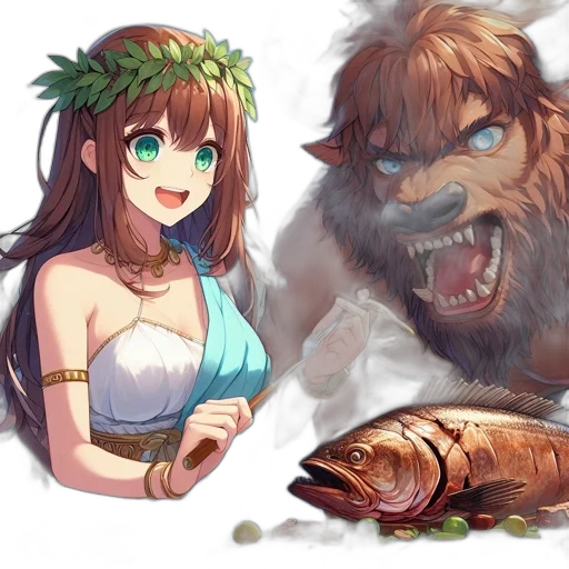 creature, animal, food, dragon transparent PNG cut-out