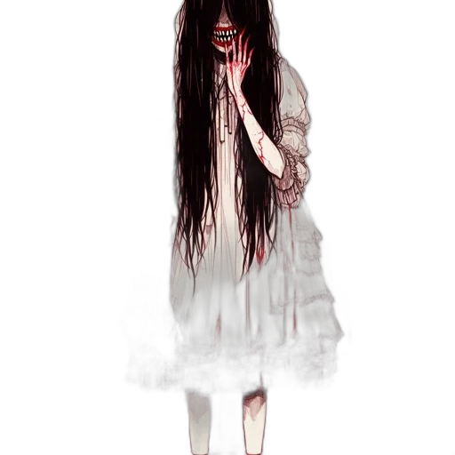 dress, mask, creature, hair transparent PNG cut-out