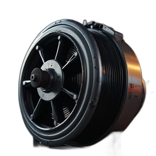 3d render, compressor, motor, being transparent PNG cut-out
