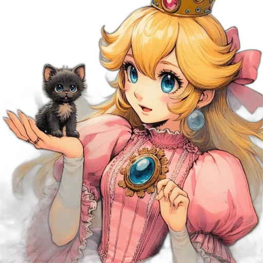 crown, staff, animal, dress transparent PNG cut-out
