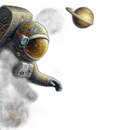 robot, concept art, fantasy art, outer space transparent PNG cut-out