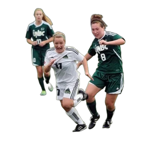 soccer, player, white, number transparent PNG cut-out
