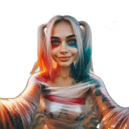 face, dress, creature, hair transparent PNG cut-out