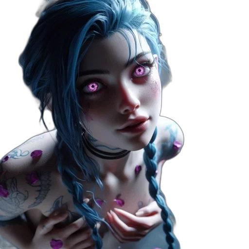 face, cyberpunk, concept art, fantasy art transparent PNG cut-out
