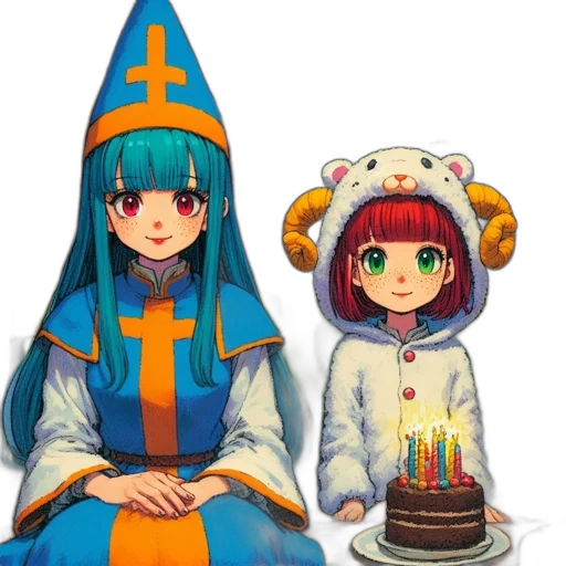 hat, crown, staff, pixel art transparent PNG cut-out