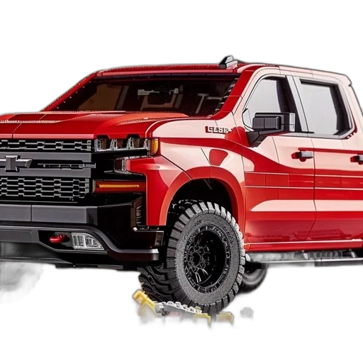lego, model, red, chevrolet transparent PNG cut-out