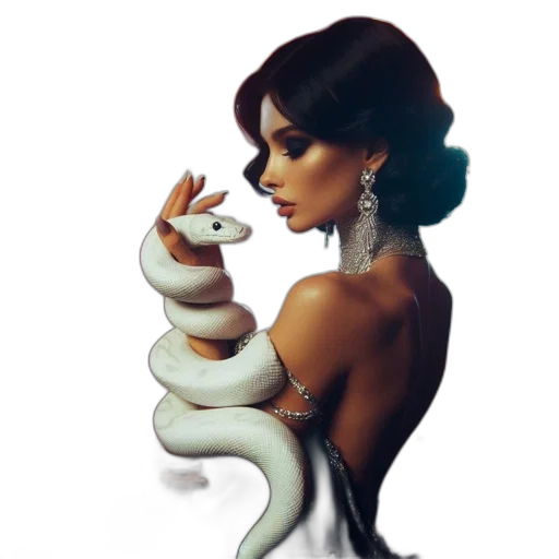 dress, jewelry, creature, hair transparent PNG cut-out