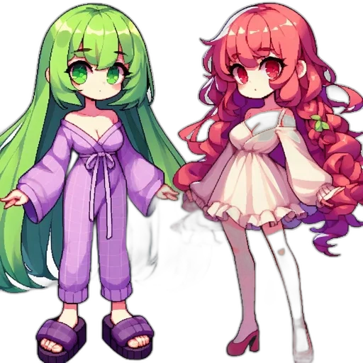 pixel art, anime, concept art, fantasy art transparent PNG cut-out