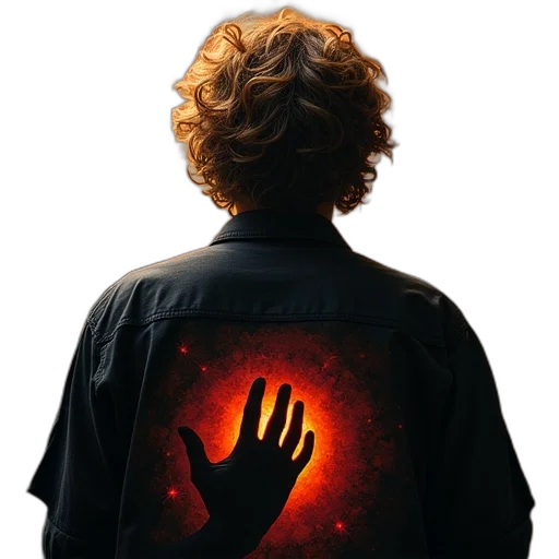 jacket, staff, concept art, 3d render transparent PNG cut-out