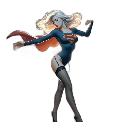 dress, concept art, comic book art, fantasy art transparent PNG cut-out