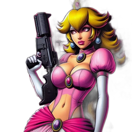 weapon, comic book art, concept art, pixel art transparent PNG cut-out