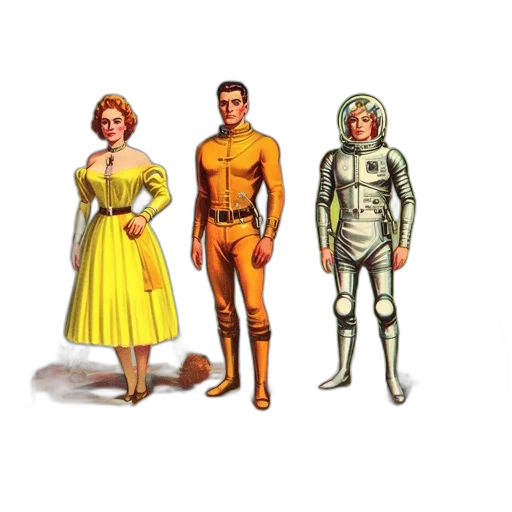 dress, robot, concept art, comic book art transparent PNG cut-out
