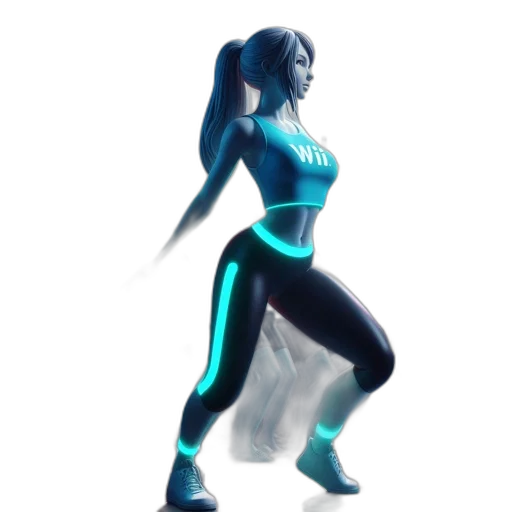 robot, staff, concept art, 3d render transparent PNG cut-out