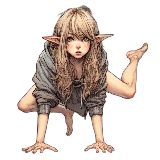 creature, staff, dragon, face transparent PNG cut-out