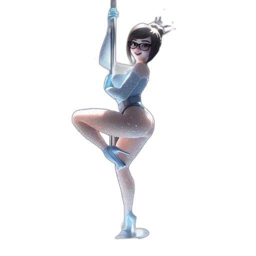 staff, robot, dress, weapon transparent PNG cut-out