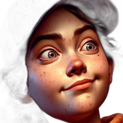 face, mask, concept art, 3d render transparent PNG cut-out