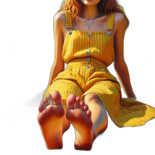 dress, shoes, face, creature transparent PNG cut-out