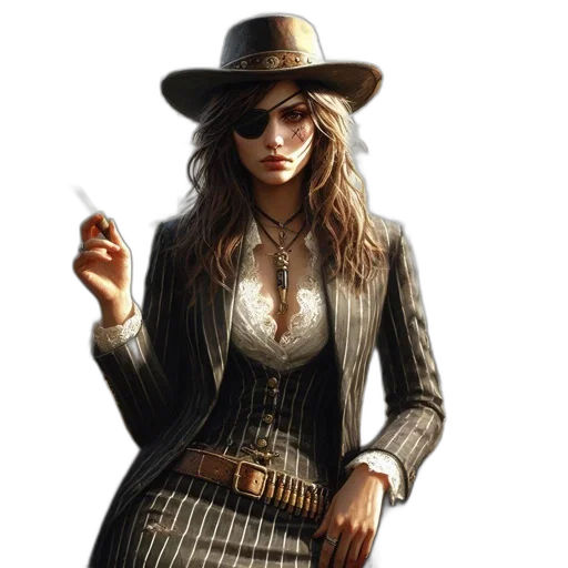 hat, staff, jacket, jewelry transparent PNG cut-out